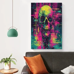 Crâne Peinture sur toile sans cadre, impressions posters art mural pour déco maison chambre bureau