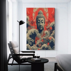 Bouddha Peinture sur toile sans cadre, impressions posters art mural pour déco maison chambre bureau