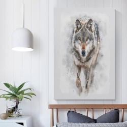 Loup Peinture sur toile sans cadre, impressions posters art mural pour déco maison chambre bureau