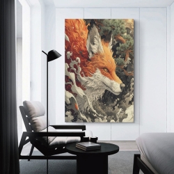 Renard Peinture sur toile sans cadre, impressions posters art mural pour déco maison chambre bureau