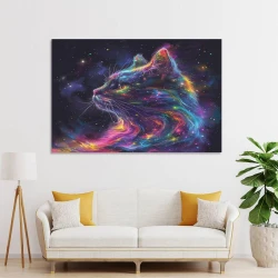 Gato Pintura en lienzo sin marco, impresiones de pósters arte pared para decoración hogar dormitorio oficina