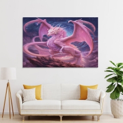 occidental Dragon Peinture sur toile sans cadre, impressions posters art mural pour déco maison chambre bureau