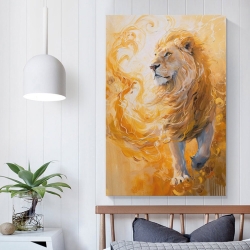 Lion Peinture sur toile sans cadre, impressions posters art mural pour déco maison chambre bureau