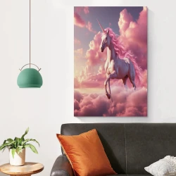 Licorne Peinture sur toile sans cadre, impressions posters art mural pour déco maison chambre bureau