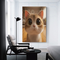 Chat Peinture sur toile sans cadre, impressions posters art mural pour déco maison chambre bureau