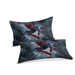 Avengers Spider Man Housse de Couette Imprimée 3D Douce 3 Pièces Literie Garçons Filles