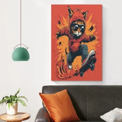 Gato Pintura en lienzo sin marco, impresiones de pósters arte pared para decoración hogar dormitorio oficina