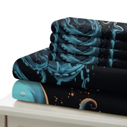 Mythe de l'horreur Cthulhu Housse de Couette Imprimée 3D Douce 3 Pièces Literie Garçons Filles