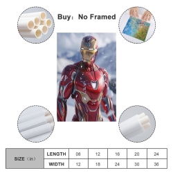 Avengers Iron Man Unrahmtes Leinwandbild, Wandkunst-Poster-Drucke für Zuhause, Schlafzimmer, Büro Dekoration