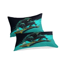 Crâne Housse de Couette Imprimée 3D Douce 3 Pièces Literie Garçons Filles