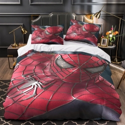 Avengers Spider Man Housse de Couette Imprimée 3D Douce 3 Pièces Literie Garçons Filles
