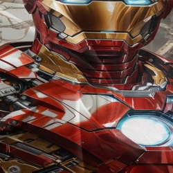 Avengers Iron Man Housse de Couette Imprimée 3D Douce 3 Pièces Literie Garçons Filles