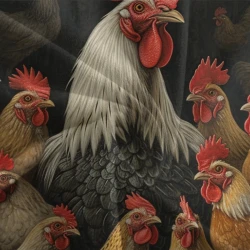 Coq Housse de Couette Imprimée 3D Douce 3 Pièces Literie Garçons Filles