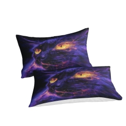 Chat Housse de Couette Imprimée 3D Douce 3 Pièces Literie Garçons Filles