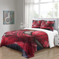 Avengers Spider Man Housse de Couette Imprimée 3D Douce 3 Pièces Literie Garçons Filles