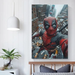 Marvel Deadpool Peinture sur toile sans cadre, impressions posters art mural pour déco maison chambre bureau