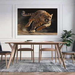 Léopard Peinture sur toile sans cadre, impressions posters art mural pour déco maison chambre bureau