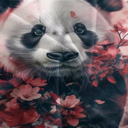 Panda Funda Nórdica Impresa en 3D Suave 3 Piezas Ropa de Cama para Niños Niñas
