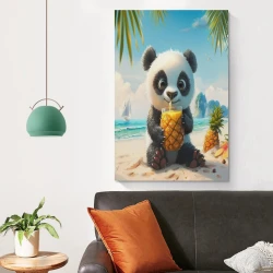 Panda Peinture sur toile sans cadre, impressions posters art mural pour déco maison chambre bureau
