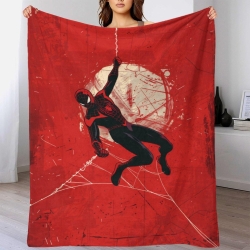 Avengers Spider-Man Plaid en Polaire Imprimé 3D Couverture Douce Confortable pour Canapé Lit Bureau