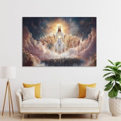 Dieu et Jésus Peinture sur toile sans cadre, impressions posters art mural pour déco maison chambre bureau