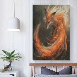 Renard Peinture sur toile sans cadre, impressions posters art mural pour déco maison chambre bureau