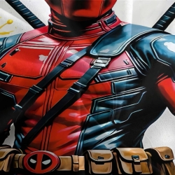 Deadpool Marvel Housse de Couette Imprimée 3D Douce 3 Pièces Literie Garçons Filles