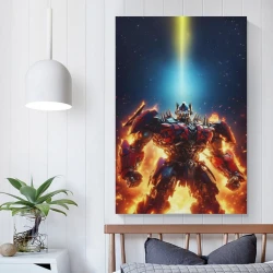 Transformers Optimus Prime Peinture sur toile sans cadre, impressions posters art mural pour déco maison chambre bureau