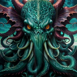 Mythe de l'horreur Cthulhu Housse de Couette Imprimée 3D Douce 3 Pièces Literie Garçons Filles