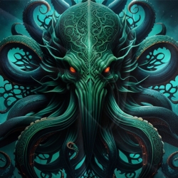 Mito dell'orrore Cthulhu Copripiumino Stampato 3D Morbido 3 Pezzi Biancheria da Letto per Ragazzi Ragazze