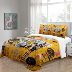 Art abstrait Housse de Couette Imprimée 3D Douce 3 Pièces Literie Garçons Filles