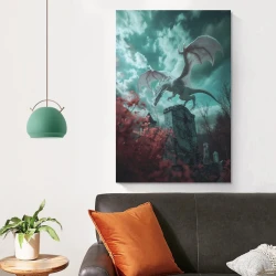 Dragon Peinture sur toile sans cadre, impressions posters art mural pour déco maison chambre bureau