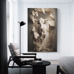 Vache Peinture sur toile sans cadre, impressions posters art mural pour déco maison chambre bureau