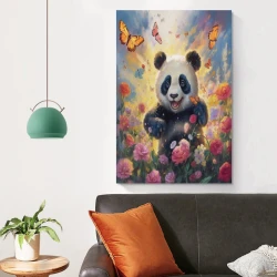 Panda Peinture sur toile sans cadre, impressions posters art mural pour déco maison chambre bureau