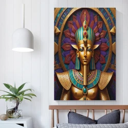 Pharaon égyptien Peinture sur toile sans cadre, impressions posters art mural pour déco maison chambre bureau