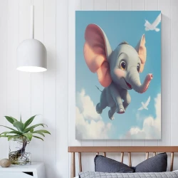 Elefante Pintura en lienzo sin marco, impresiones de pósters arte pared para decoración hogar dormitorio oficina