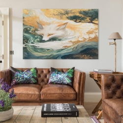 Fuchs Unrahmtes Leinwandbild, Wandkunst-Poster-Drucke für Zuhause, Schlafzimmer, Büro Dekoration