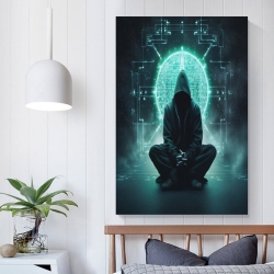 Hacker Peinture sur toile sans cadre, impressions posters art mural pour déco maison chambre bureau
