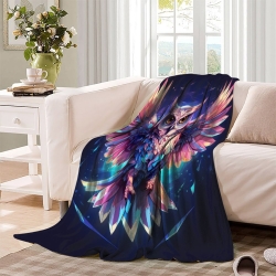 Hibou Plaid en Polaire Imprimé 3D Couverture Douce Confortable pour Canapé Lit Bureau