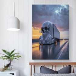 Gros camion Peinture sur toile sans cadre, impressions posters art mural pour déco maison chambre bureau