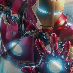 Avengers Iron Man Funda Nórdica Impresa en 3D Suave 3 Piezas Ropa de Cama para Niños Niñas