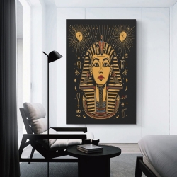 Pharaon égyptien Peinture sur toile sans cadre, impressions posters art mural pour déco maison chambre bureau
