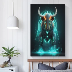 Vache Peinture sur toile sans cadre, impressions posters art mural pour déco maison chambre bureau