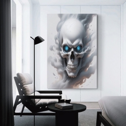 Teschio Pittura su tela senza cornice, stampe di poster arte murale per arredo casa camera ufficio