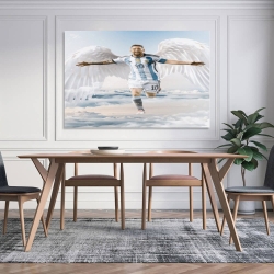 Lionel Messi Peinture sur toile sans cadre, impressions posters art mural pour déco maison chambre bureau