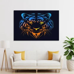 Tigre Peinture sur toile sans cadre, impressions posters art mural pour déco maison chambre bureau