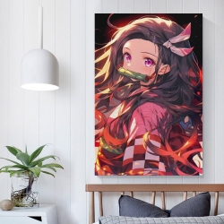 Tueur de démons: Demon Slayer Peinture sur toile sans cadre, impressions posters art mural pour déco maison chambre bureau