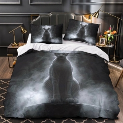 Chat sphynx Housse de Couette Imprimée 3D Douce 3 Pièces Literie Garçons Filles