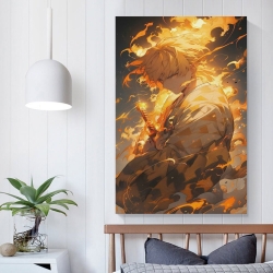 Tueur de démons: Demon Slayer Peinture sur toile sans cadre, impressions posters art mural pour déco maison chambre bureau