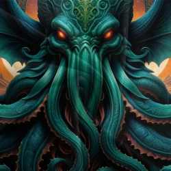 Mythe de l'horreur Cthulhu Housse de Couette Imprimée 3D Douce 3 Pièces Literie Garçons Filles